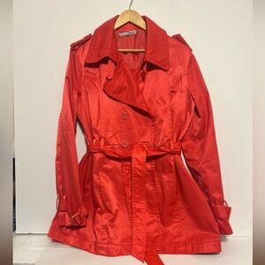 Maurices Jacket Reddish Persimmon Double Buttons Winter Fall Coat Women's XL